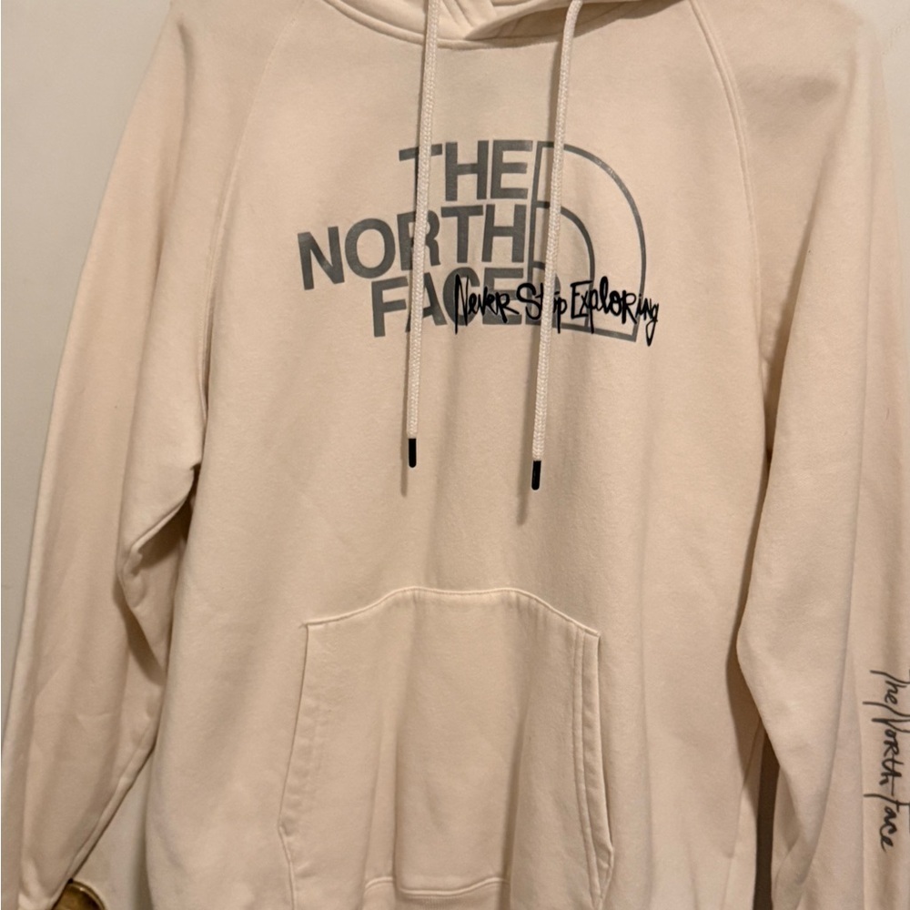 The North Face Never Stop Exploring graphic Hooded Sweatshirt